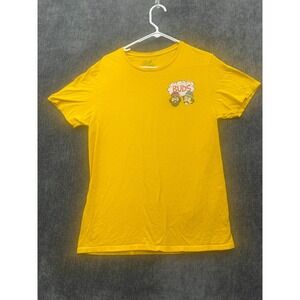 Cheech & Chong Buds T Shirt Mens Medium Yellow Graphic Cotton Streetwear Casual